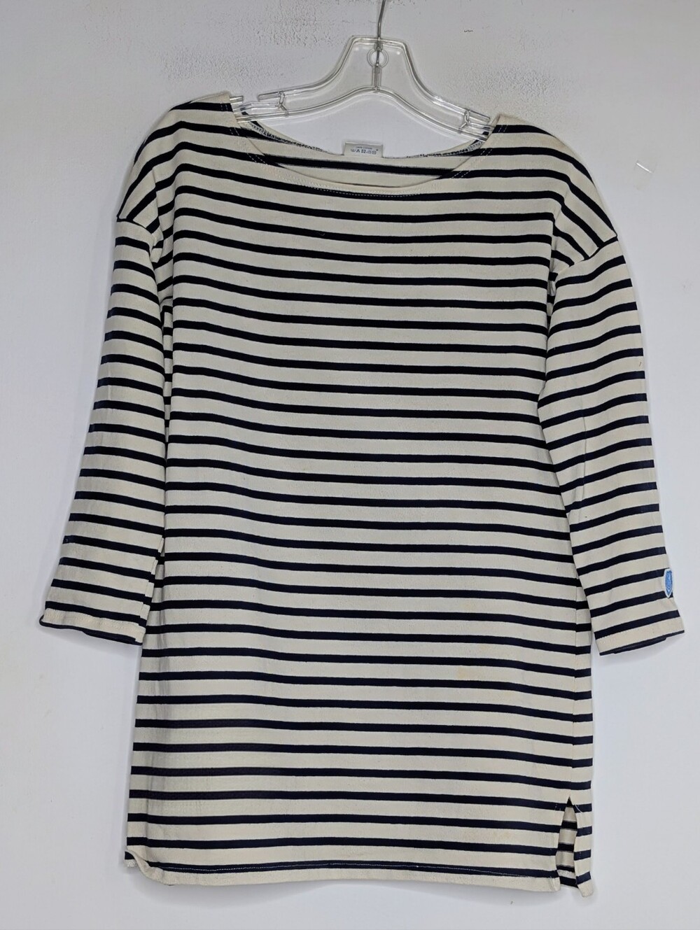 Orcival Striped Sweater - Navy/Ecru - Size 1 - Made in France